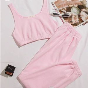 Matching top and pants sets home comfy clothes